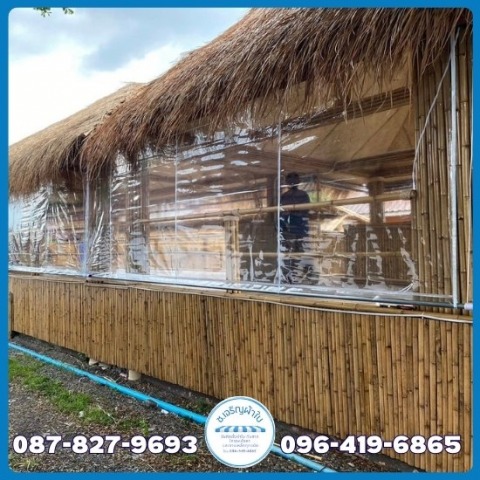 ติดตั้งผ้าใบแบบใส